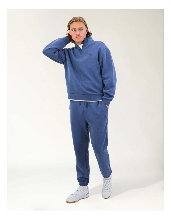 R Tech Leisure Men's Quarter Zip - Denim Blue image 5