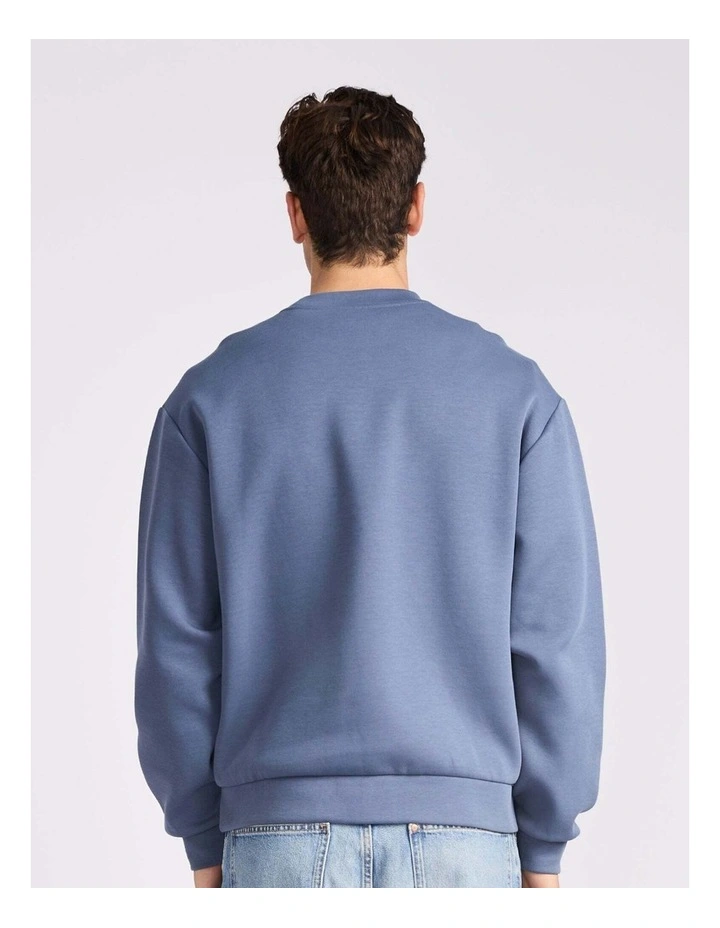 Big Arch Leisure Crew Sweatshirt in Denim image 2