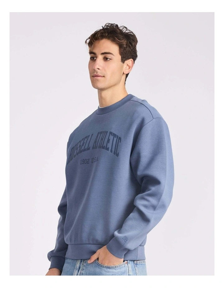 Big Arch Leisure Crew Sweatshirt in Denim image 3