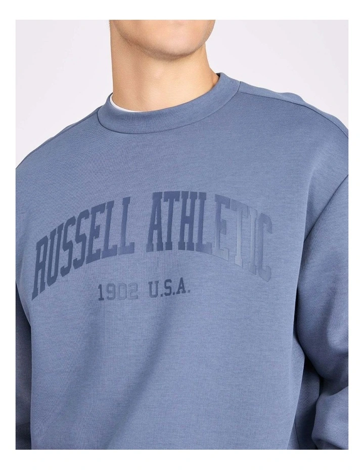 Big Arch Leisure Crew Sweatshirt in Denim image 4