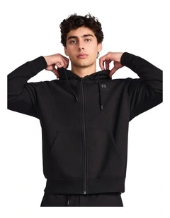 Brooklyn Men's Zip Through Hoodie - Black