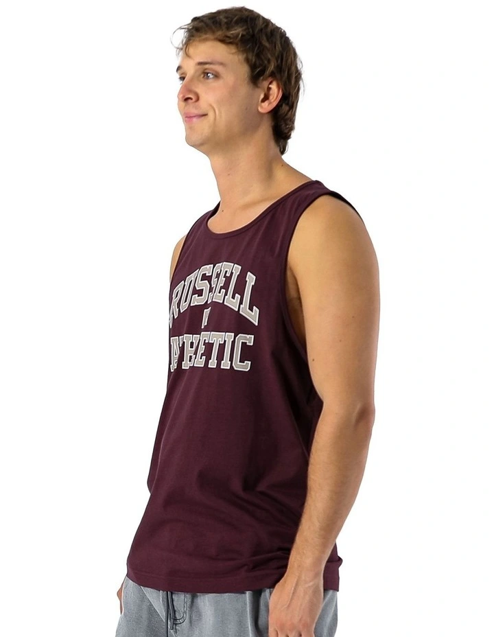 Eagle Arch Men's Singlet - Plum Wine image 3