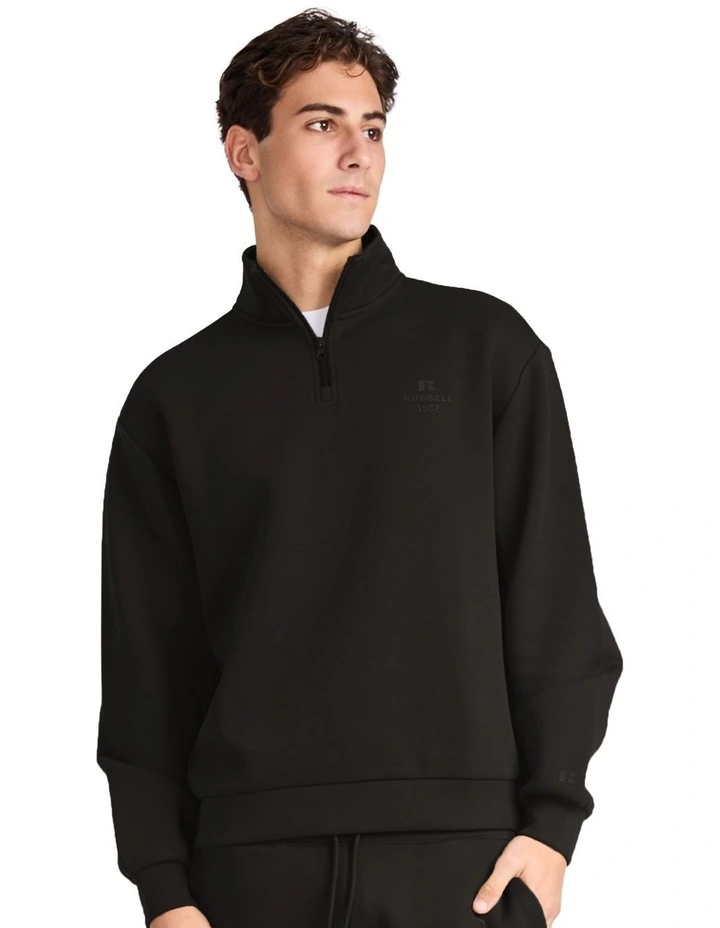R Tech Leisure Men's Quarter Zip - Black image 1