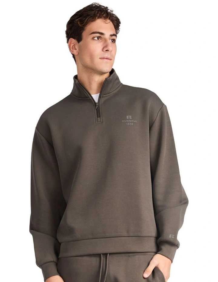 R Tech Leisure Men's Quarter Zip - Military image 1