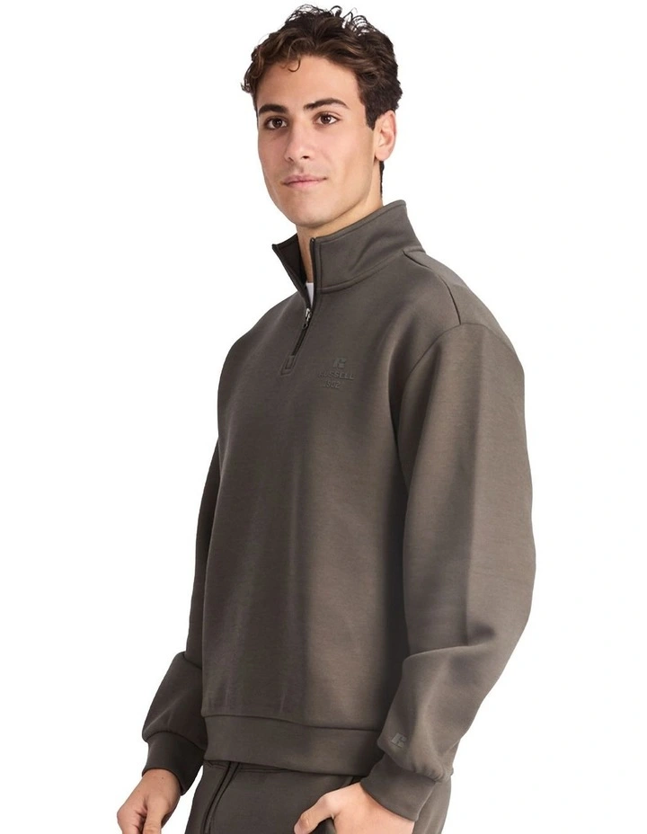 R Tech Leisure Men's Quarter Zip - Military image 3