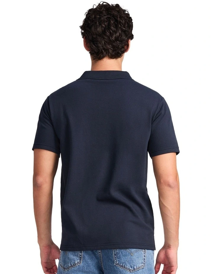Brooklyn Pique Men's Polo - Michigan Navy image 2