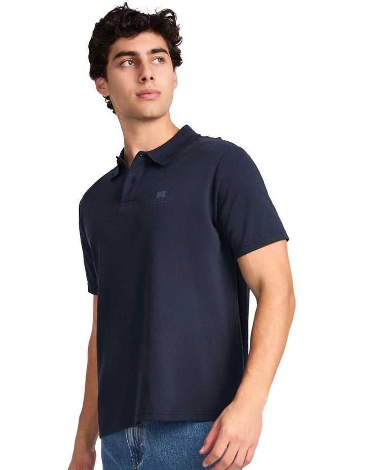 Brooklyn Pique Men's Polo - Michigan Navy image 3