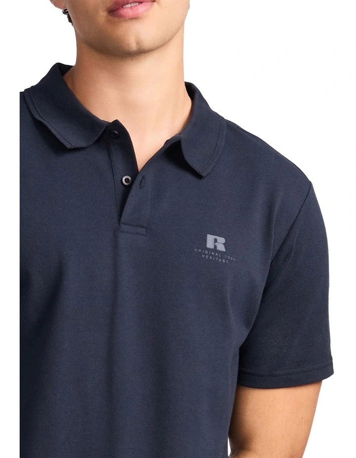 Brooklyn Pique Men's Polo - Michigan Navy image 5