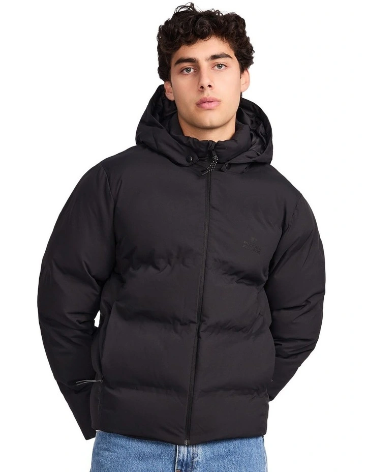 Bronx Mens Puffer Jacket - Black image 1