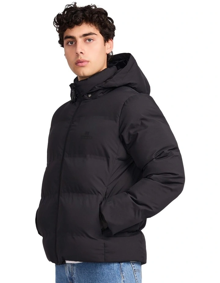 Bronx Mens Puffer Jacket - Black image 3