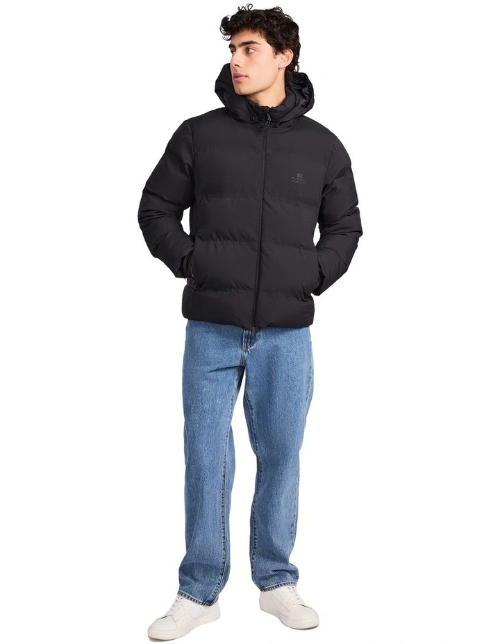 Bronx Mens Puffer Jacket - Black image 4