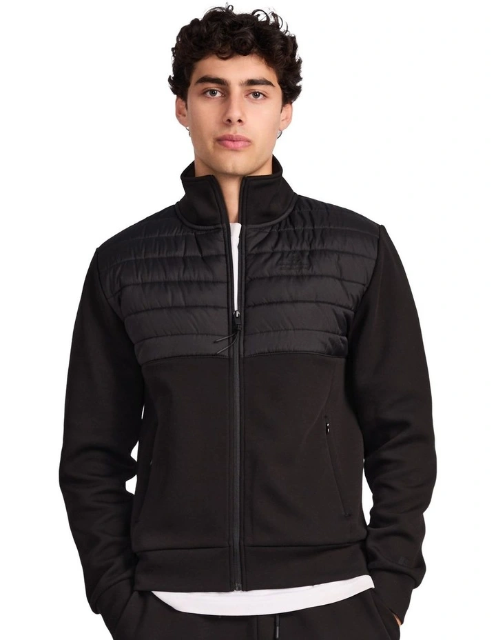 Hurricane Hybrid Zip Mens Jacket - Black image 1