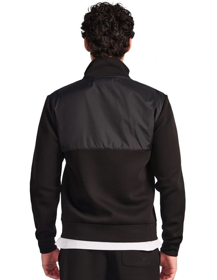 Hurricane Hybrid Zip Mens Jacket - Black image 2