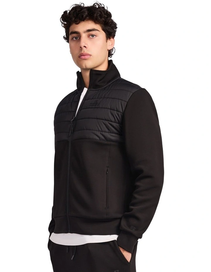 Hurricane Hybrid Zip Mens Jacket - Black image 3