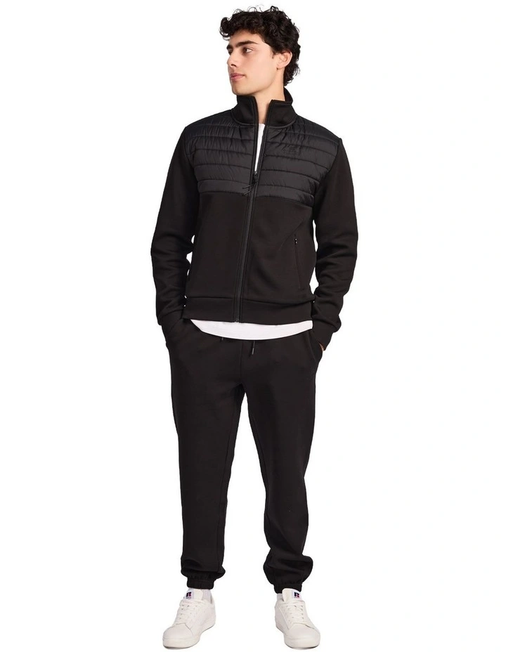 Hurricane Hybrid Zip Mens Jacket - Black image 4