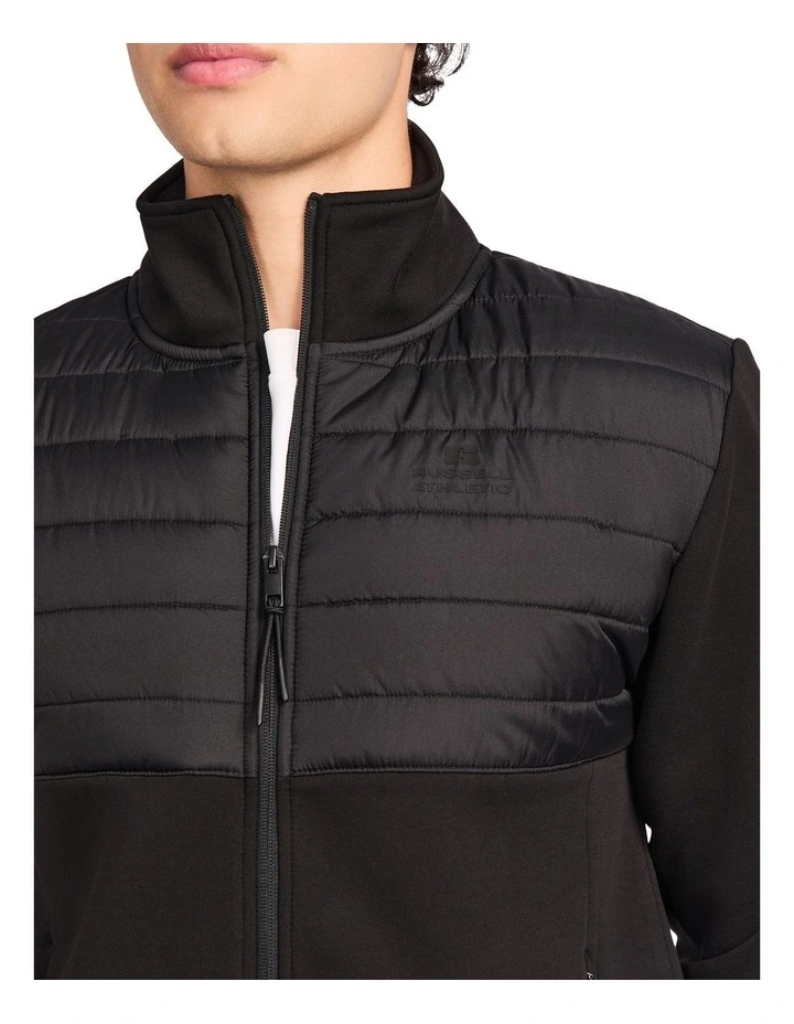Hurricane Hybrid Zip Mens Jacket - Black image 5
