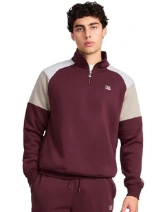 Hellcat Men's Quarter Zip - Plum Wine