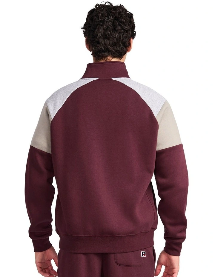 Hellcat Men's Quarter Zip - Plum Wine image 2