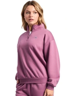 R Logo Women's Quarter Zip - Tulipwood