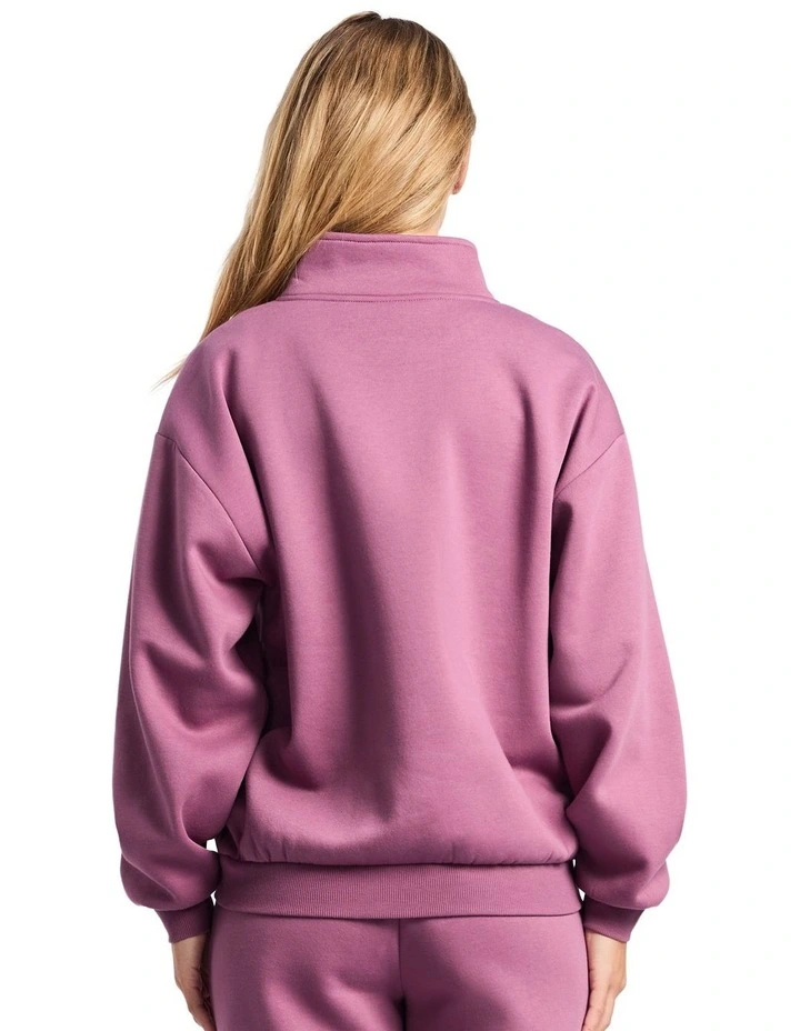 R Logo Women's Quarter Zip - Tulipwood image 2
