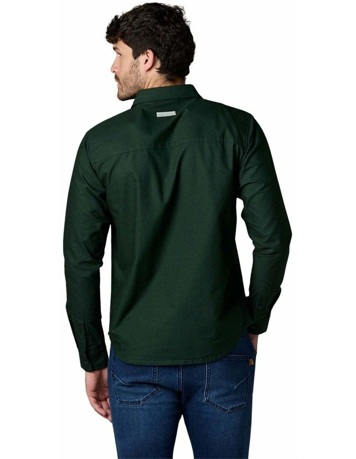 Long Sleeve Oxford Shirt Green image 2