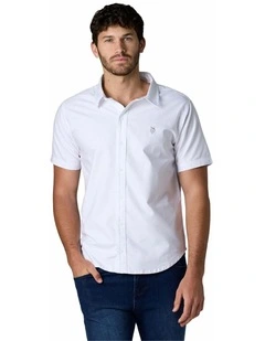 Short Sleeve Oxford Shirt White