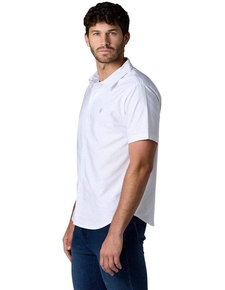 Short Sleeve Oxford Shirt White image 5
