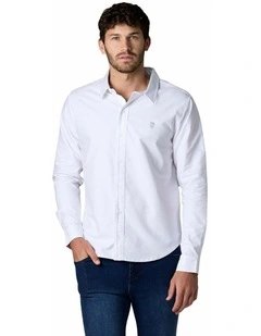 Long Sleeve Oxford Shirt White