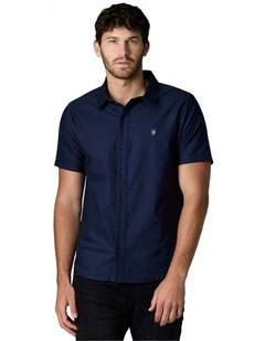 Short Sleeve Oxford Shirt Navy