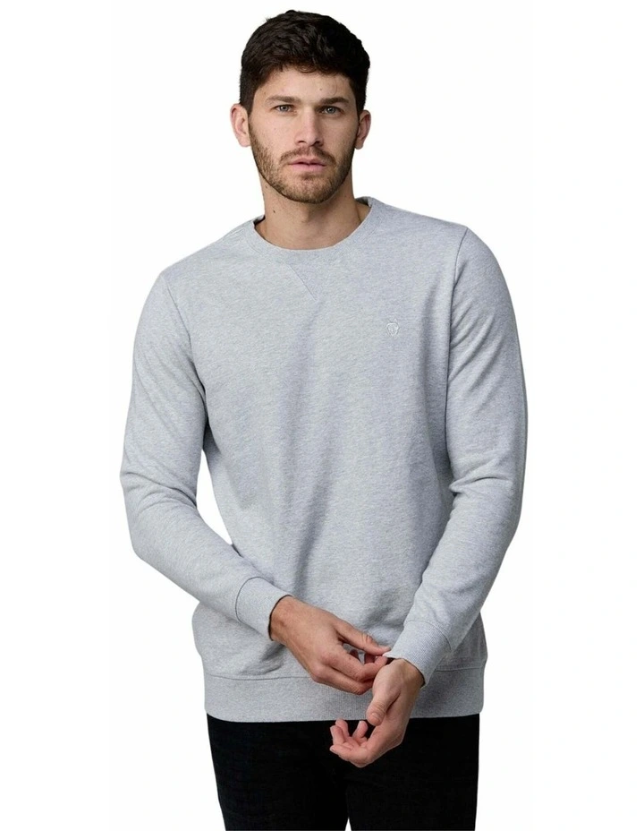 Crew Neck Fleece in Grey image 1