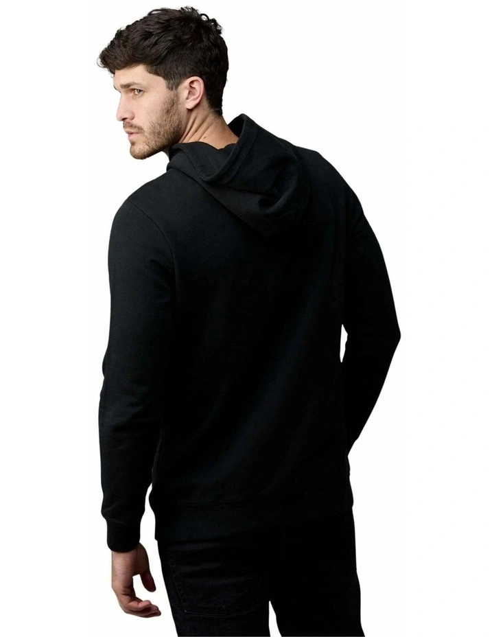 Hooded Fleece in Black image 2