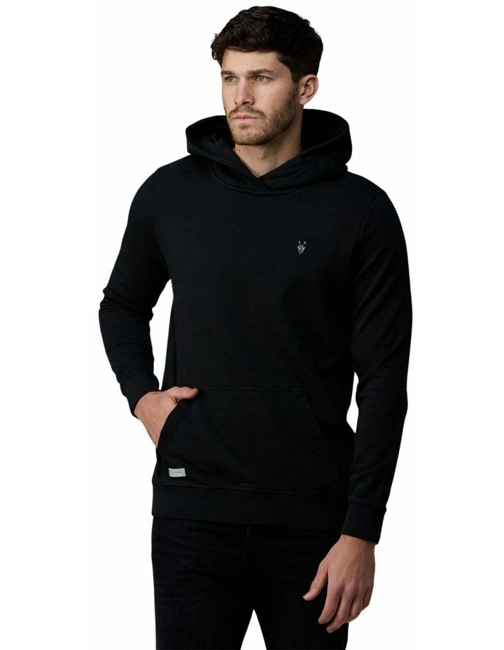 Hooded Fleece in Black image 3