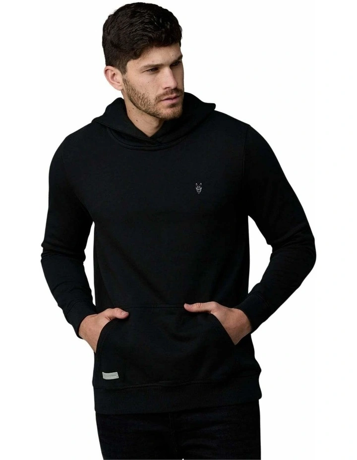 Hooded Fleece in Black image 4