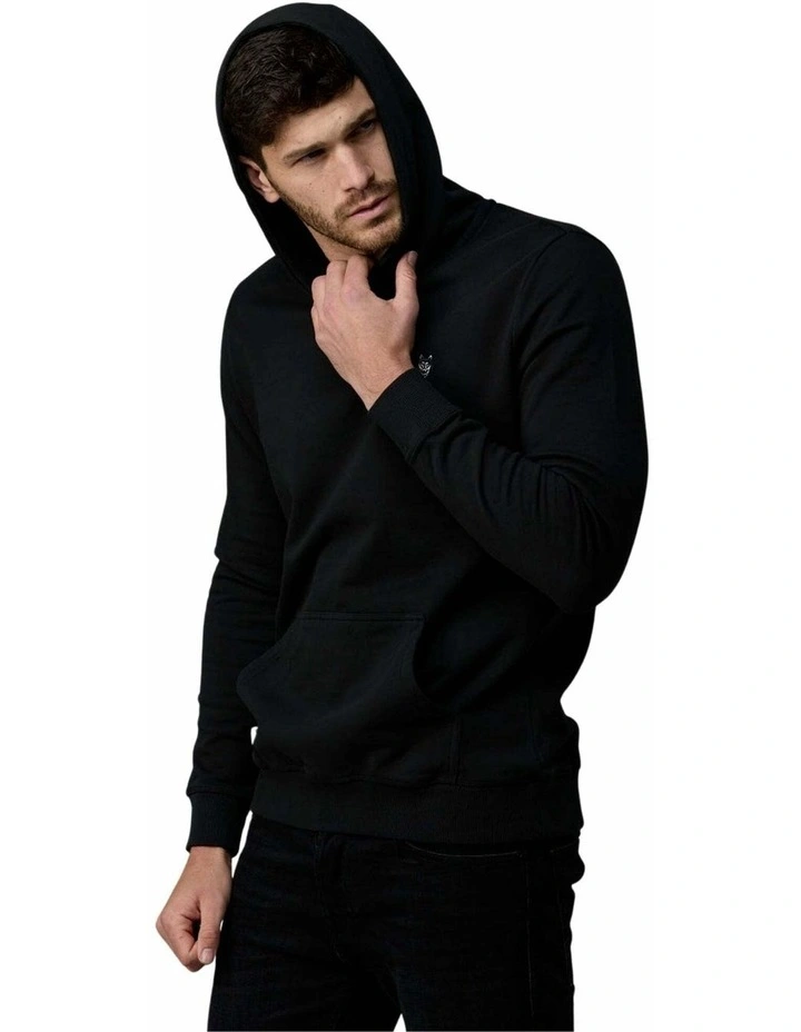 Hooded Fleece in Black image 5