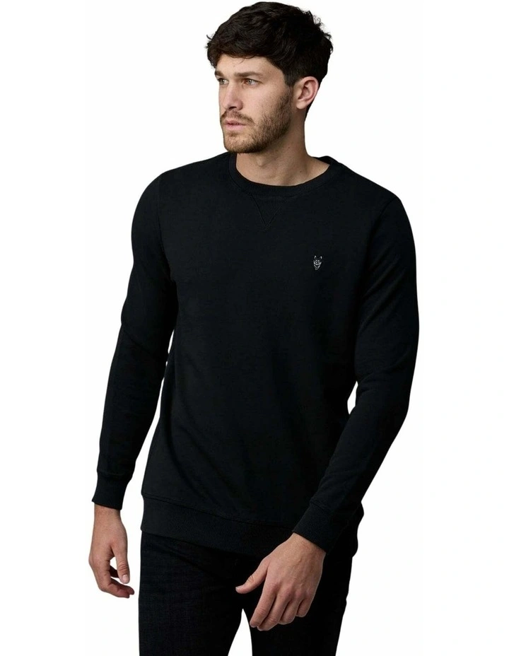 Crew Neck Fleece Black image 4
