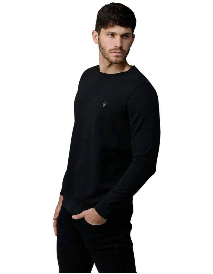 Crew Neck Fleece Black image 5
