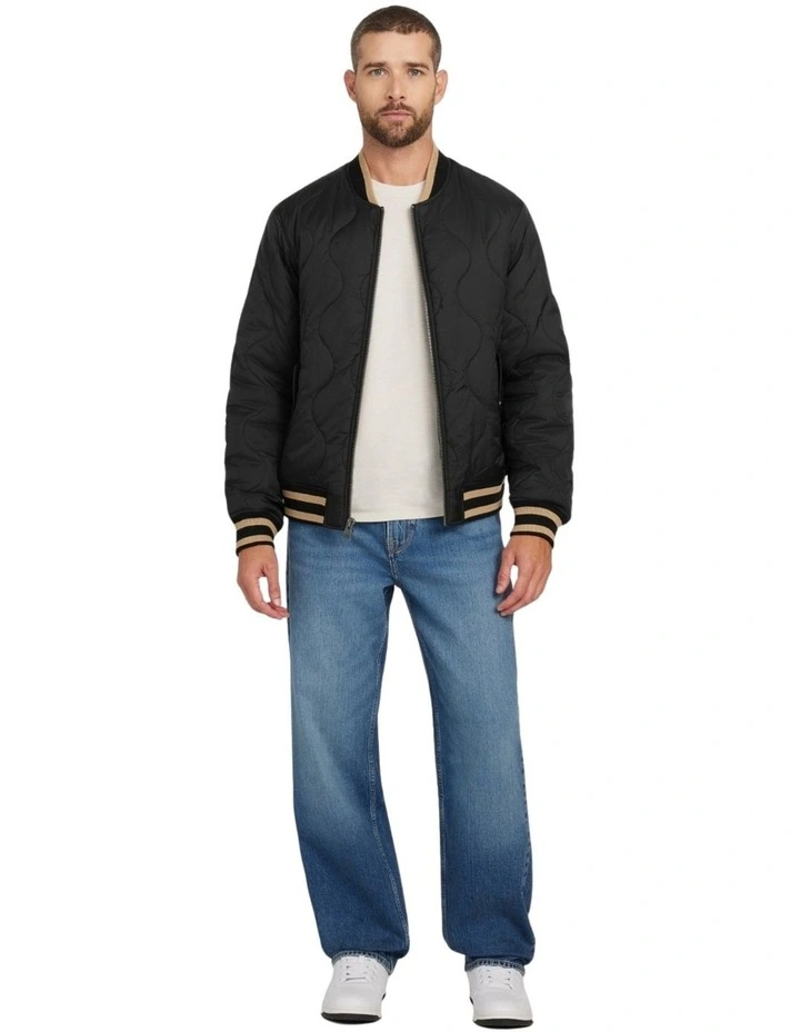 Alameda Ripstop Bomber Jacket in Black image 2