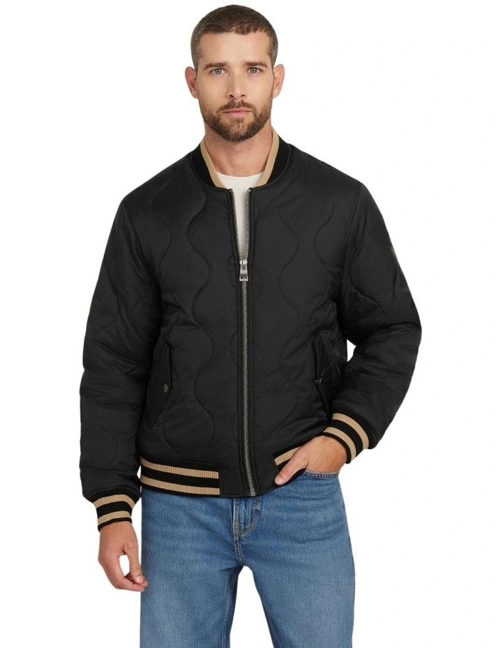 Alameda Ripstop Bomber Jacket in Black image 3