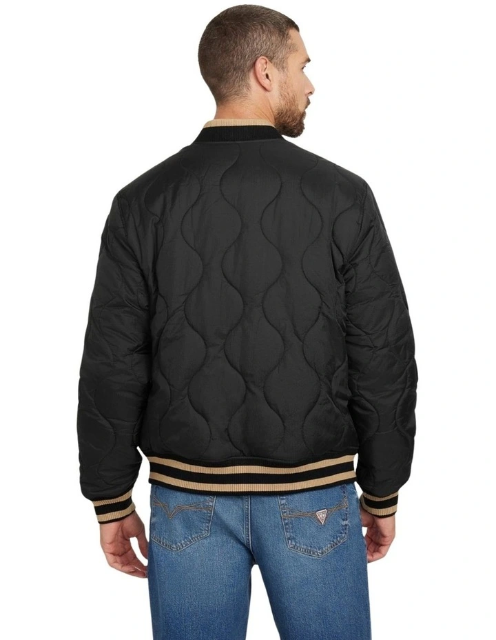 Alameda Ripstop Bomber Jacket in Black image 4