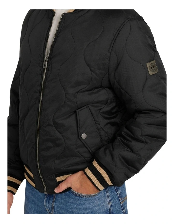 Alameda Ripstop Bomber Jacket in Black image 5