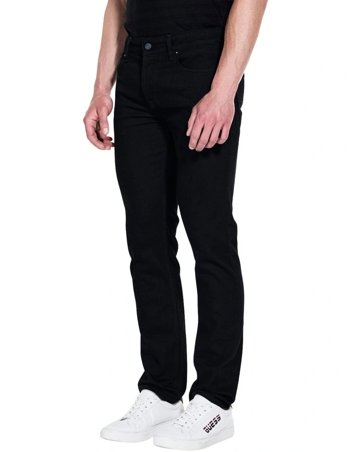 Angels Straight Leg Jeans in Black image 3