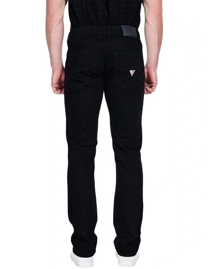 Angels Straight Leg Jeans in Black image 4