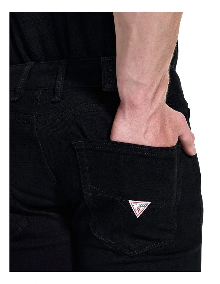 Angels Straight Leg Jeans in Black image 5