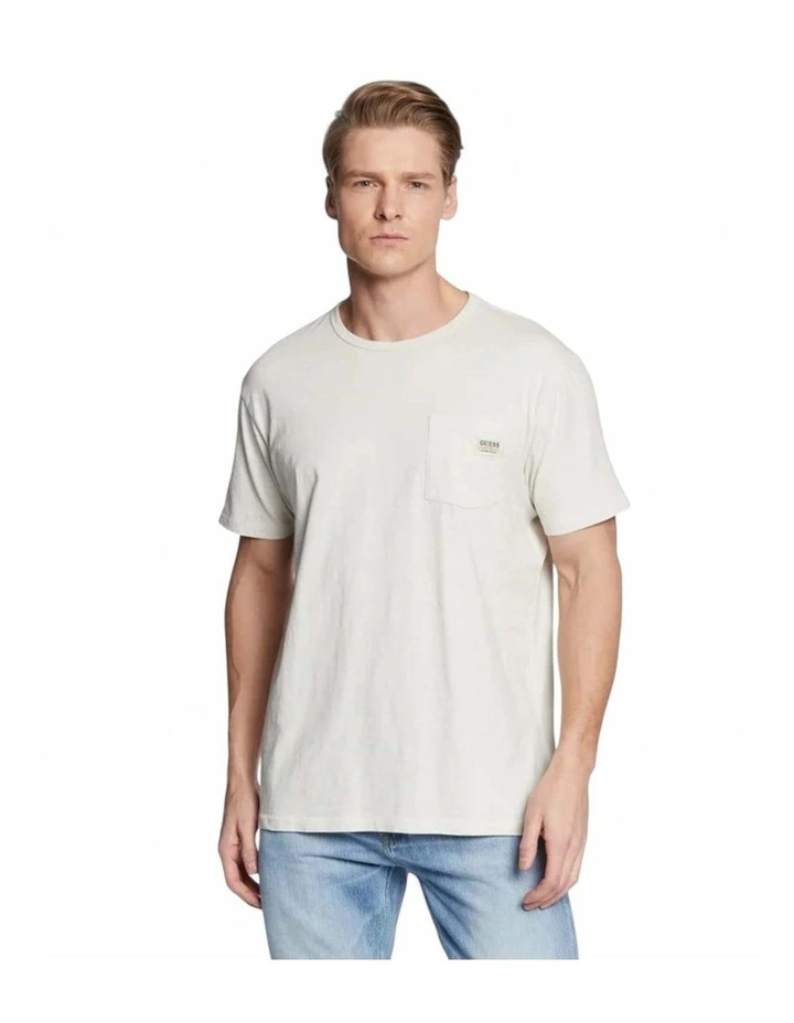 Siollan Crew Neck Short Sleeve Tee in White image 1