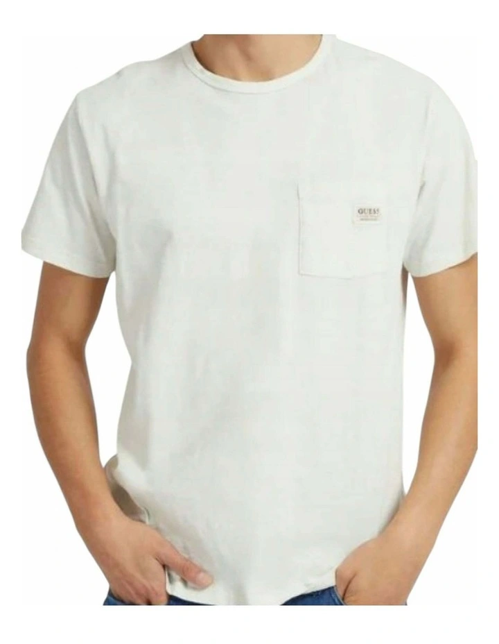 Siollan Crew Neck Short Sleeve Tee in White image 3