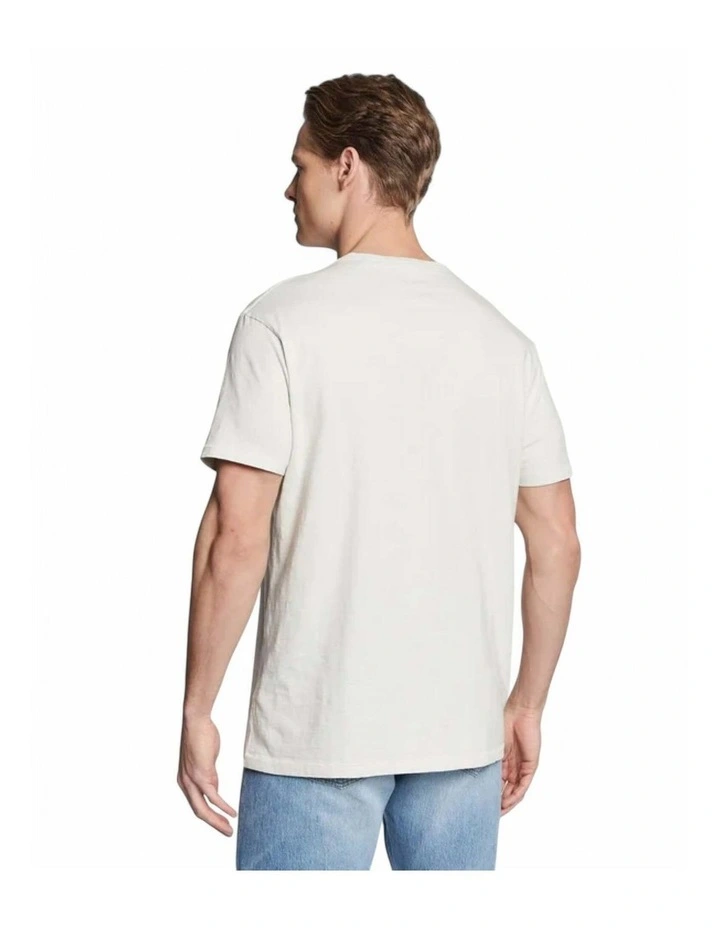 Siollan Crew Neck Short Sleeve Tee in White image 4