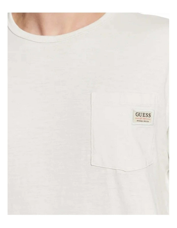 Siollan Crew Neck Short Sleeve Tee in White image 5