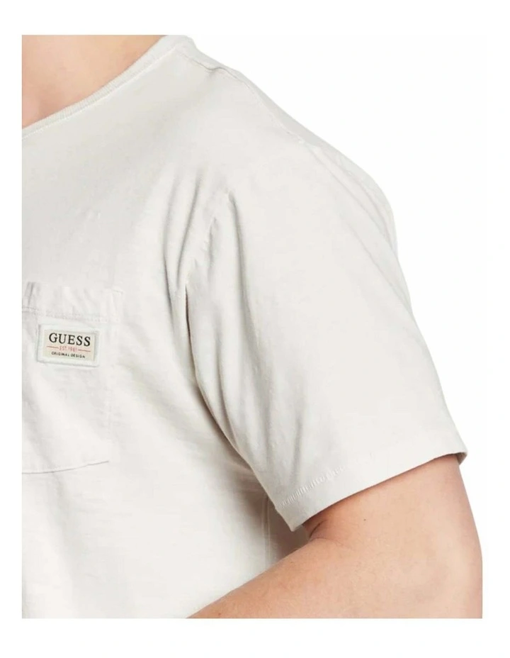 Siollan Crew Neck Short Sleeve Tee in White image 6