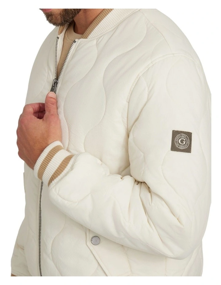 Alameda Ripstop Flight Bomber Jacket in Beige image 6