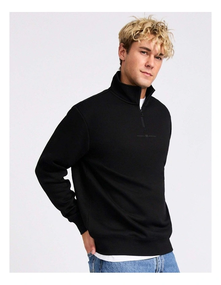 Brooklyn Men's Quarter Zip - Black image 2
